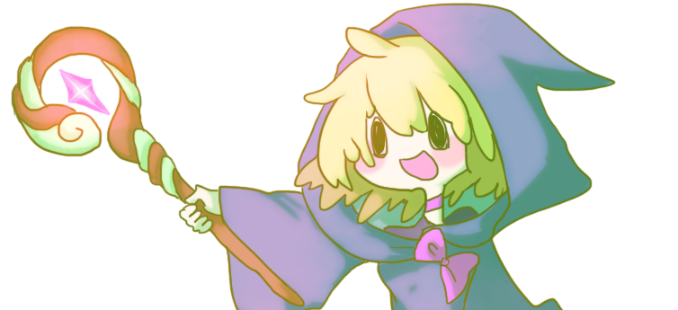 杖を持った女の子